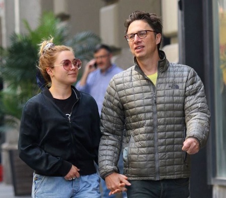 The actress Florence Pugh is dating an actor, director, Zach Braff.